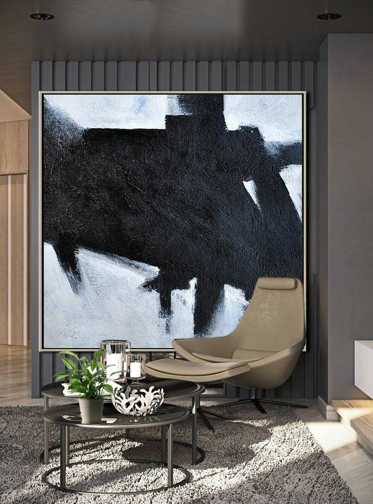 Hand Painted Extra Large Abstract Painting,Oversized Minimal Painting On Canvas - Multicolor Abstract Painting